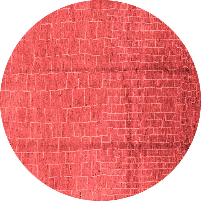 Machine Washable Solid Red Modern Rug, wshurb1251red