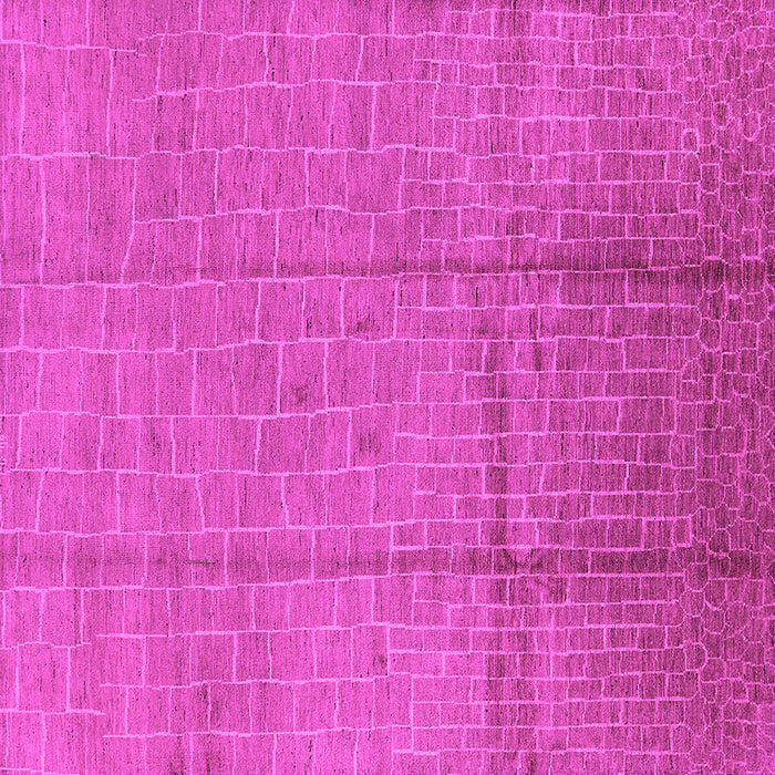 Square Solid Pink Modern Rug, urb1251pnk
