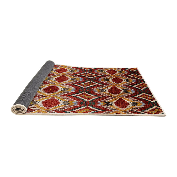 Sideview of Mid-Century Modern Light Copper Gold Solid Rug, urb1252