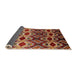 Sideview of Mid-Century Modern Light Copper Gold Solid Rug, urb1252