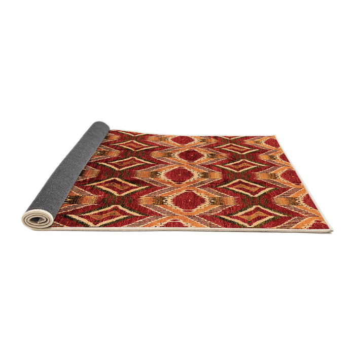 Sideview of Solid Orange Modern Rug, urb1252org