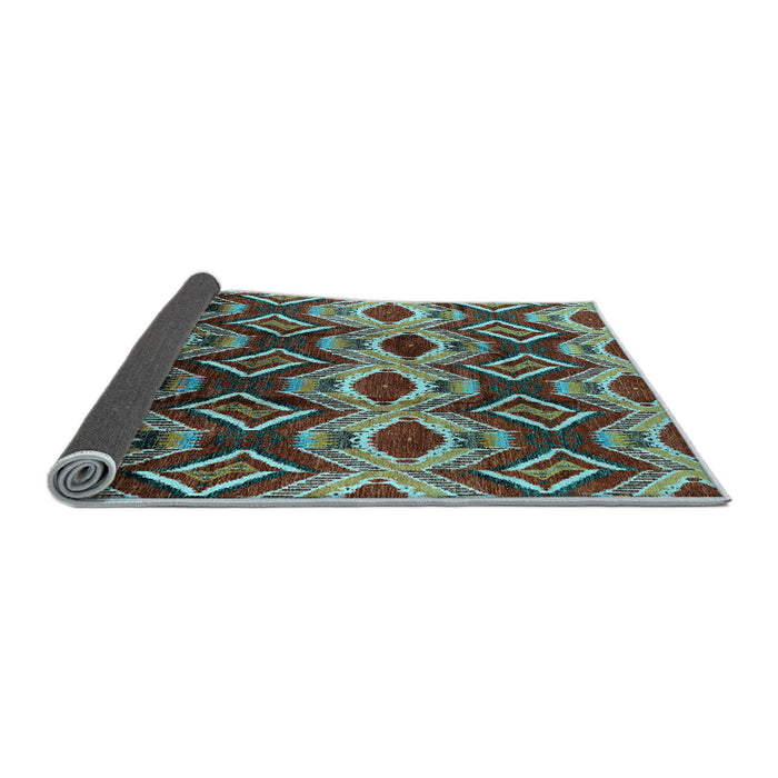 Sideview of Solid Light Blue Modern Rug, urb1252lblu