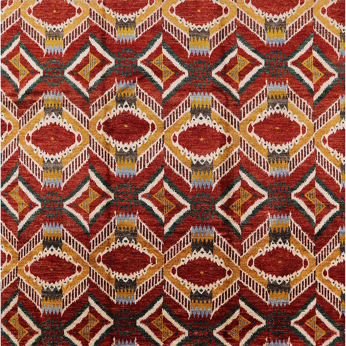 Square Machine Washable Industrial Modern Light Copper Gold Rug, wshurb1252