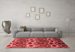 Modern Red Washable Rugs