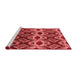 Modern Red Washable Rugs