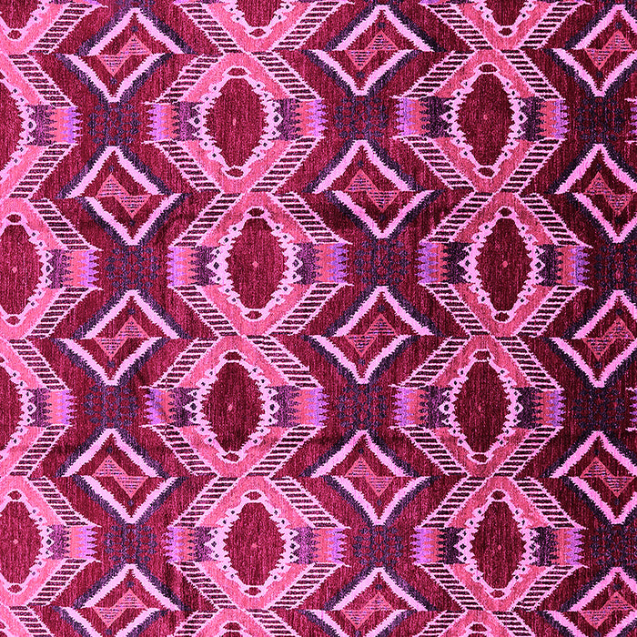 Square Solid Pink Modern Rug, urb1252pnk