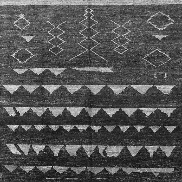 Square Machine Washable Solid Gray Modern Rug, wshurb1253gry