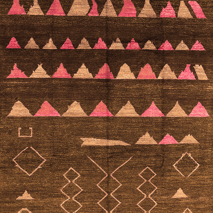 Solid Orange Modern Rug, urb1253org