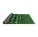 Sideview of Solid Emerald Green Modern Rug, urb1253emgrn