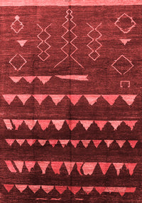 Solid Red Modern Rug, urb1253red