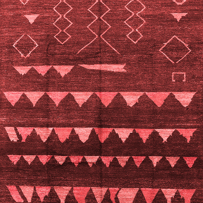 Solid Red Modern Area Rugs