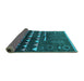 Sideview of Solid Turquoise Modern Rug, urb1253turq