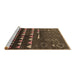 Sideview of Machine Washable Solid Brown Modern Rug, wshurb1253brn