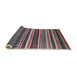 Sideview of Mid-Century Modern Silver Pink Solid Rug, urb1254