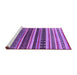 Sideview of Machine Washable Solid Purple Modern Area Rugs, wshurb1254pur