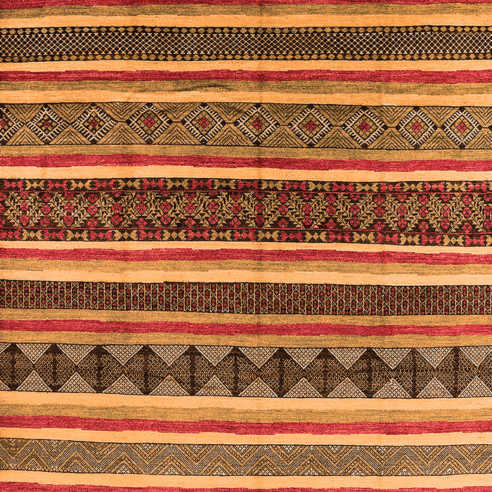 Solid Orange Modern Rug, urb1254org