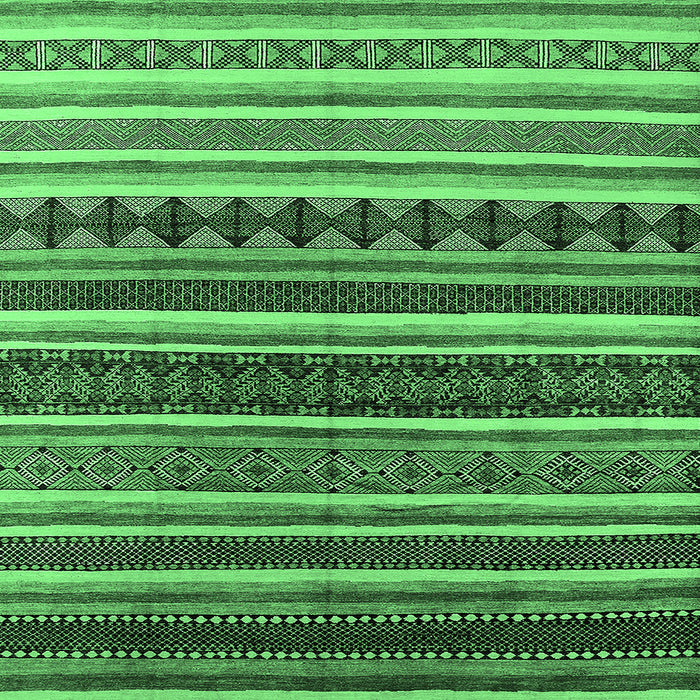 Square Solid Emerald Green Modern Rug, urb1254emgrn