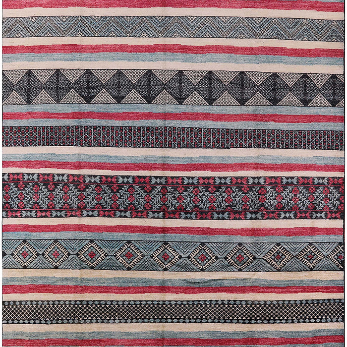 Mid-Century Modern Silver Pink Solid Rug, urb1254