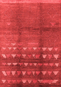 Solid Red Modern Rug, urb1255red