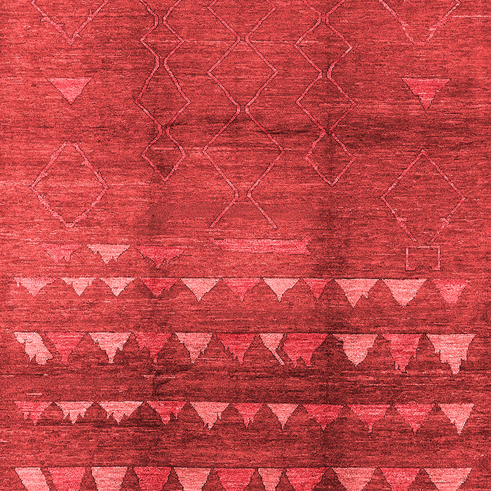 Solid Red Modern Area Rugs