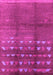 Machine Washable Solid Pink Modern Rug, wshurb1255pnk