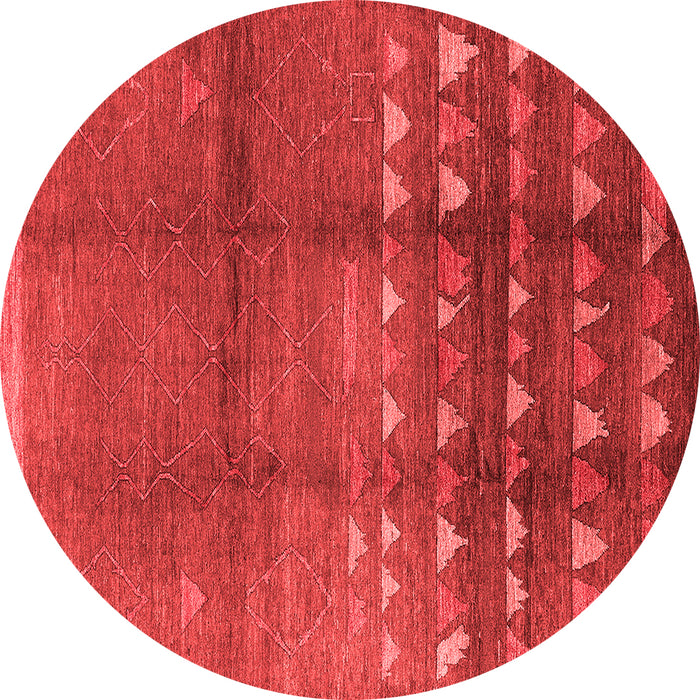 Machine Washable Solid Red Modern Rug, wshurb1255red