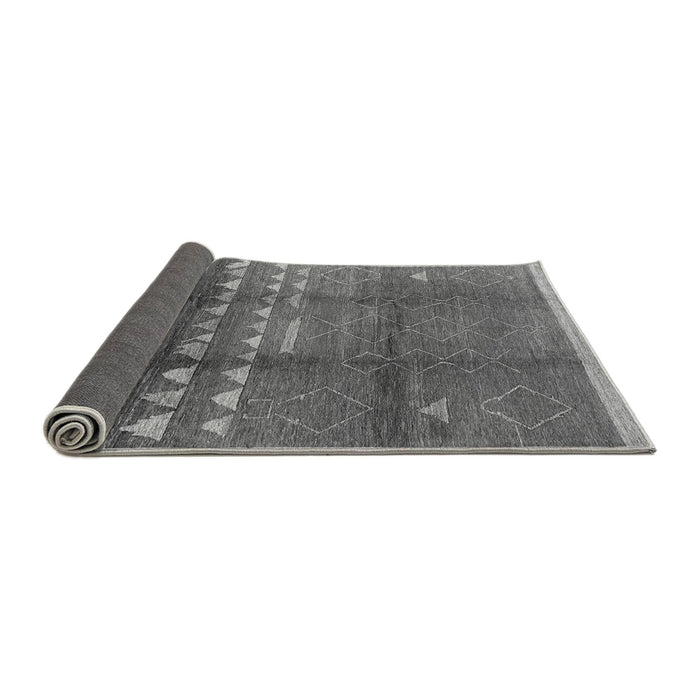 Sideview of Solid Gray Modern Rug, urb1255gry