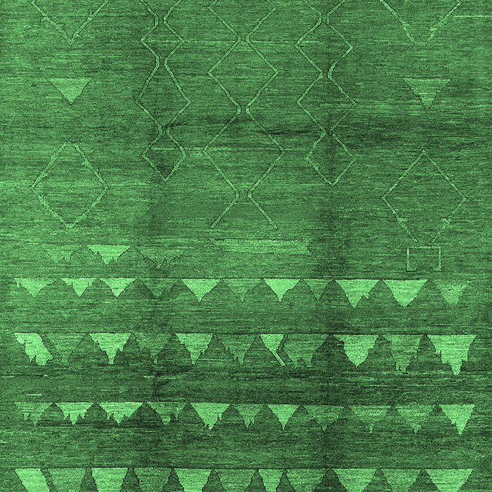 Machine Washable Solid Emerald Green Modern Area Rugs, wshurb1255emgrn