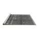 Sideview of Machine Washable Solid Gray Modern Rug, wshurb1255gry