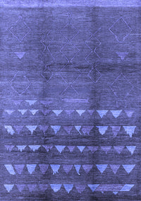 Solid Blue Modern Rug, urb1255blu