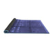 Sideview of Solid Blue Modern Rug, urb1255blu