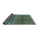 Sideview of Solid Turquoise Modern Rug, urb1255turq