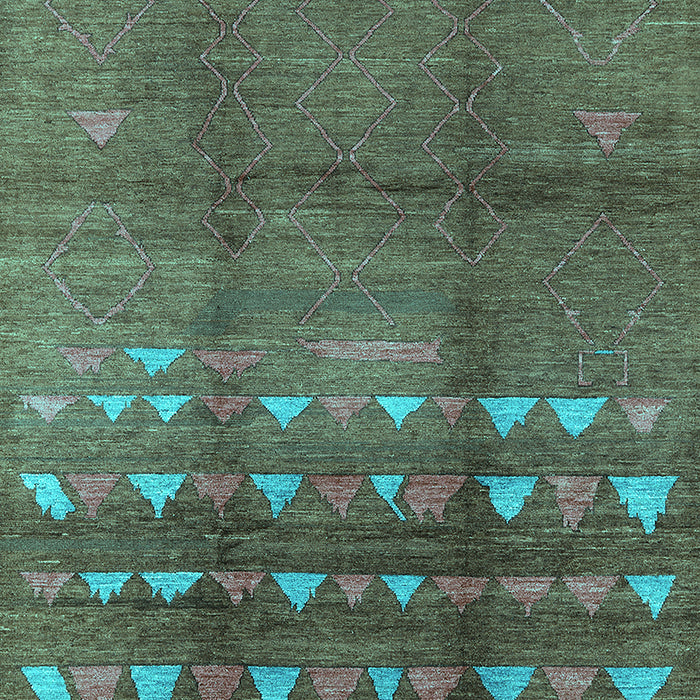 Solid Turquoise Modern Rug, urb1255turq