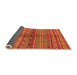 Sideview of Solid Orange Modern Rug, urb1256org