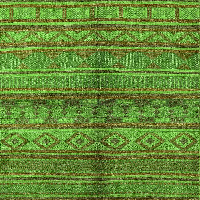 Square Solid Green Modern Rug, urb1256grn