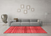 Modern Red Washable Rugs