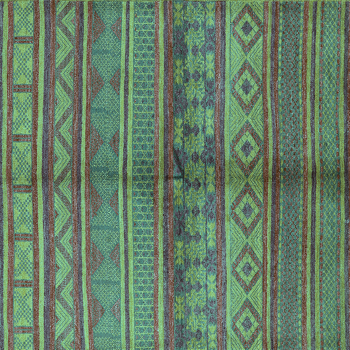 Square Solid Turquoise Modern Rug, urb1256turq