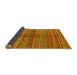 Sideview of Solid Yellow Modern Rug, urb1256yw