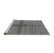 Sideview of Machine Washable Solid Gray Modern Rug, wshurb1256gry