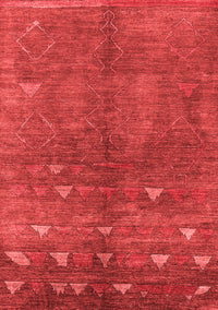 Solid Red Modern Rug, urb1257red