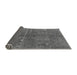 Sideview of Solid Gray Modern Rug, urb1257gry