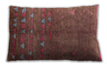 Mid-Century Modern Urban Copper Red Pink Lumbar Throw Pillow, 13 inch by 19 inch, lburb1257