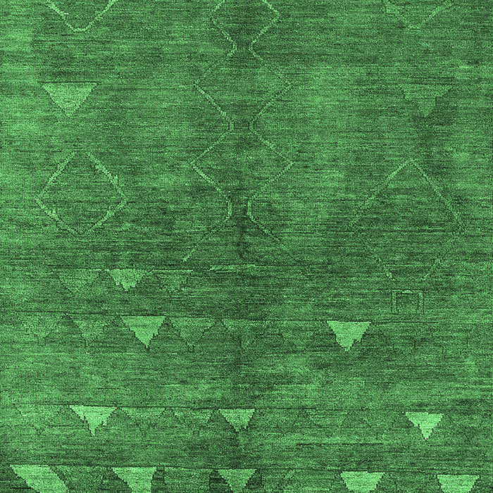 Machine Washable Solid Emerald Green Modern Area Rugs, wshurb1257emgrn