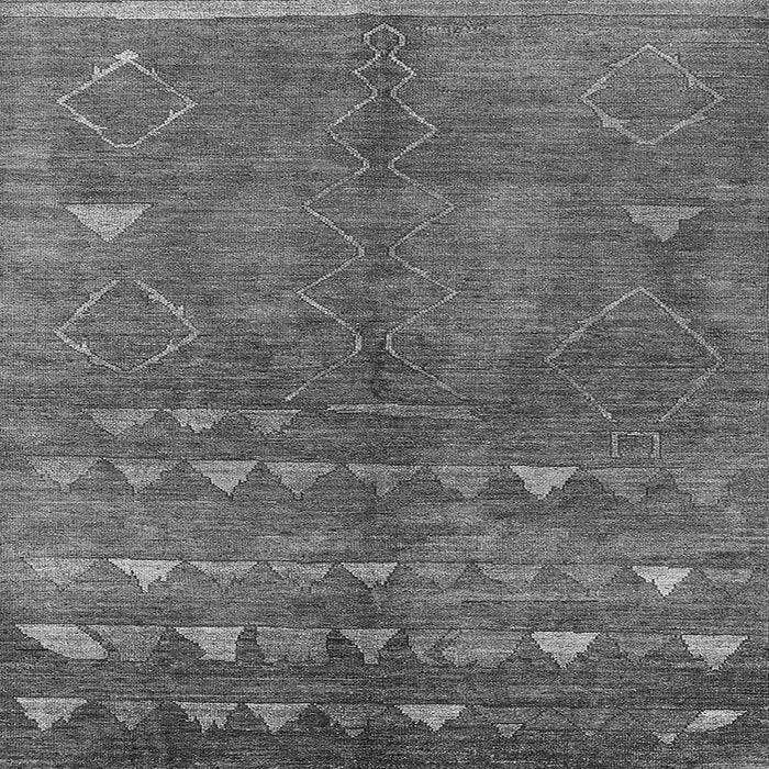 Square Solid Gray Modern Rug, urb1257gry