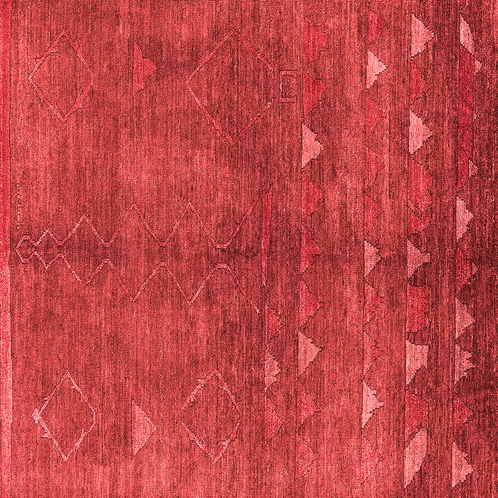 Machine Washable Solid Red Modern Rug, wshurb1257red