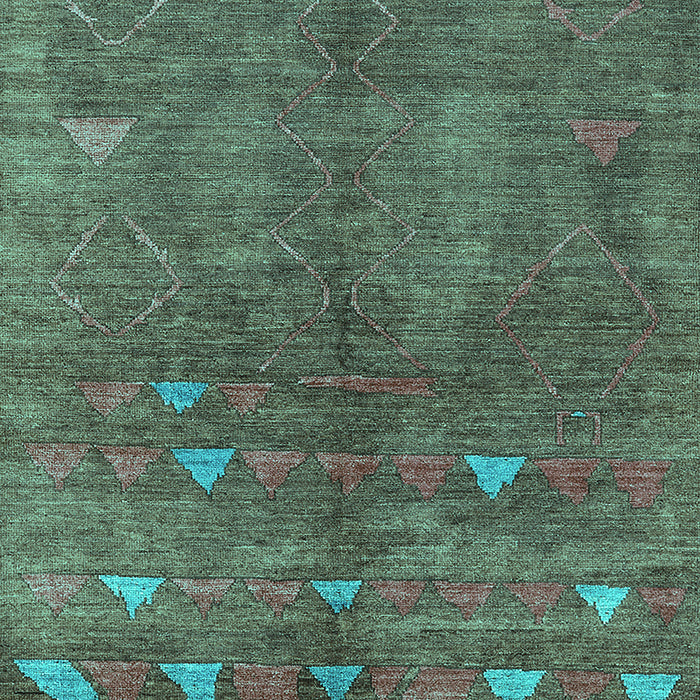 Machine Washable Solid Turquoise Modern Area Rugs, wshurb1257turq