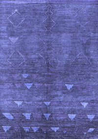 Solid Blue Modern Rug, urb1257blu