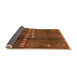 Sideview of Solid Orange Modern Rug, urb1258org