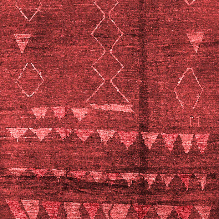 Solid Red Modern Area Rugs