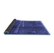 Sideview of Solid Blue Modern Rug, urb1258blu
